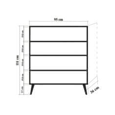 Woody Fashion Višenamjenski ormarić, Sonoma hrast, Multilux - 734