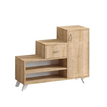 Woody Fashion Ormarić za cipele, Hrast safir, Retro - Sapphire Oak