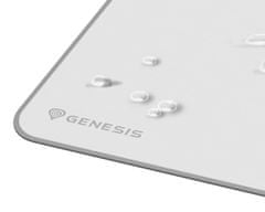 Genesis Carbon 400 M Logo gaming podloga, vodootporna, glatka površina, zaštićeni rubovi, neklizajuća, 350x250 mm, bijela