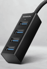 AXAGON Mini Hub, 4x USB 3.2, USB-C, 20 cm, crna (HUE-M1C)