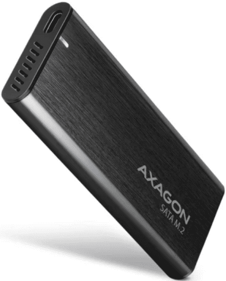 AXAGON kućište diska, M.2, SATA, SSD, 20-80 mm, USB-C, crno (EEM2-SBC)