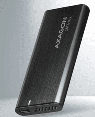 AXAGON kućište diska, M.2, SATA, SSD, 20-80 mm, USB-C, crno (EEM2-SBC)