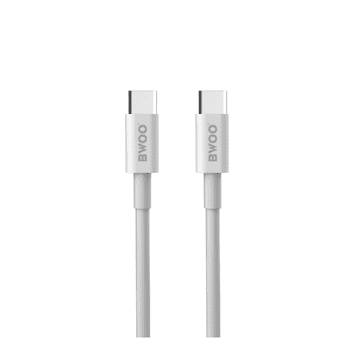BWOO Kabel USB-C na USB-C X199 1m 100W bijeli