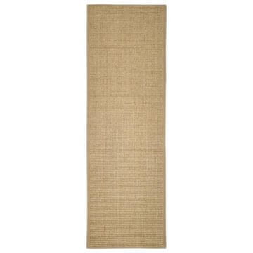 Vidaxl Tepih od prirodnog sisala 80 x 250 cm