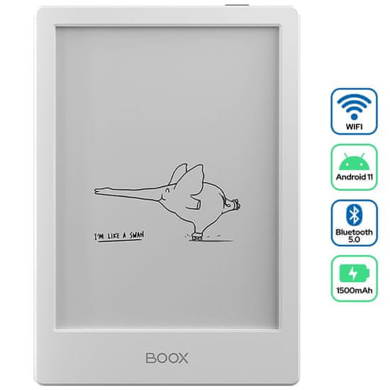 Onyx Boox BOOX Poke4 Lite e-čitač, 6, Android 11, 2GB, 16GB, Wi-Fi, Bluetooth 5.0, USB-C, bijela