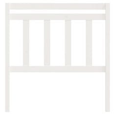 Vidaxl Uzglavlje za krevet bijelo 96 x 4 x 100 cm od masivne borovine