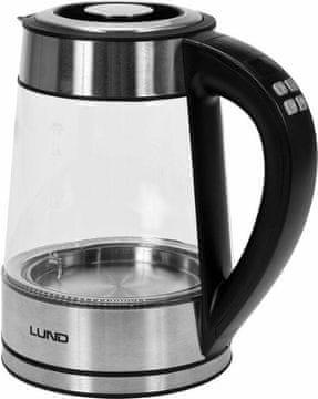 Lund LUND ELEKTRIČNI STAKLENI KUHALO ZA VODU LED 1,7 L REGULACIJA TEMPERATURE