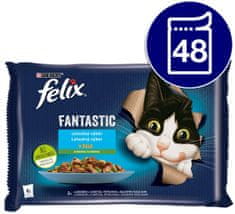 Felix Fantastic paketi s lososom i tikvicama, s pastrvama i grahom, 48x85 g