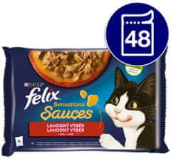 Felix Sensations Sauces s puretinom i janjetinom u umaku, 48 x 85 g