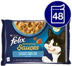 Felix Sensations Sauces sa srdelama u umaku, 48 x 85 g