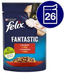 Felix Fantastic s govedinom u želeu, 26 x 85 g