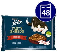 Felix Tasty Shredsizbor s govedinom i piletinom u soku, 48 x 80 g