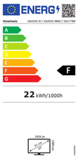 Viewsonic VA2432-H monitor, LCD, IPS, FHD, 100 Hz