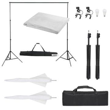 Vidaxl Fotografska oprema sa setom svjetala i pozadinom