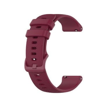 BStrap Silicone Land remen za Garmin Venu 2S, vine red