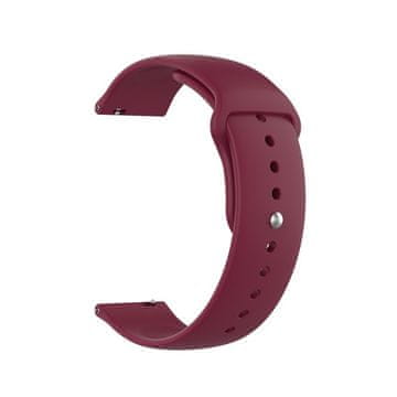 BStrap Silicone remen za Garmin Venu 2S, vine red