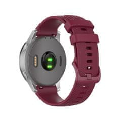 BStrap Silicone Land remen za Garmin Venu 2S, vine red