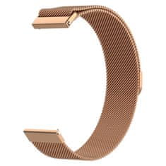 BStrap Milanese remen za Garmin Venu 2S, rose gold