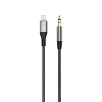 DUDAO L11Pro audio kabel Lightning / 3.5mm mini jack, siva