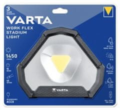 Varta Work Flex Stadium Light prijenosna svjetiljka, 1450 lm, crna