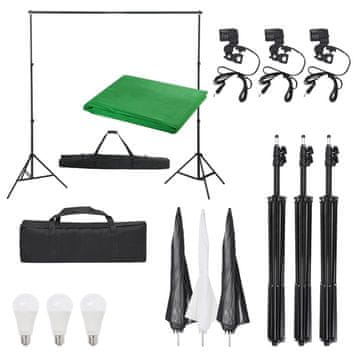 Vidaxl Oprema za fotografski studio sa setom svjetala i pozadinom