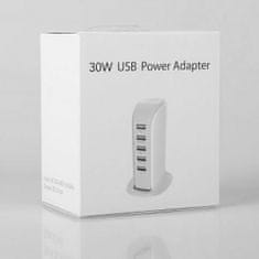 DUDAO A5EU punjač 5x USB 25W, bijela