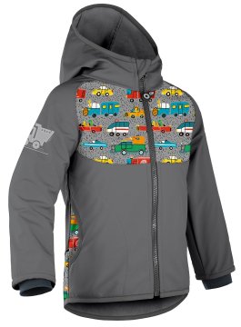 Unuo softshell jakna za dječake s flisom - Zoo na izletu