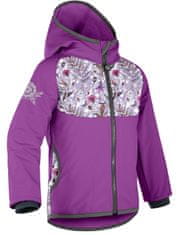 Unuo softshell jakna s flisom za djevojčice - Meadow, ljubičasta, 80/86
