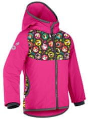 Unuo softshell jakna s flisom za djevojčice - Cat Dog, roza, 80/86