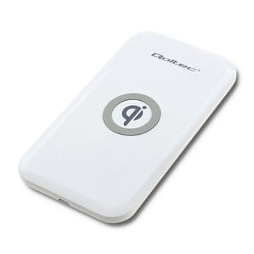 Qoltec bežični induktivni punjač | Qualcomm QuickCharge 3.0 10W | Bijela