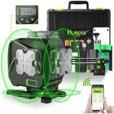 Huepar PRO12 line konstrukcija laserska razina Bluetooth + daljinski upravljač S03DG