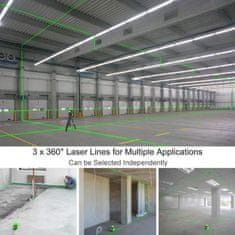 Huepar B03CG 12-redni laserski automatski nivelir + kofer