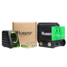 Huepar BOX1G Križna zelena laserska razina + funkcija pulsa za detektor