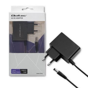 Qoltec napajanje s utikačem 15W | 7,5V | 2A | 5,5*2,1