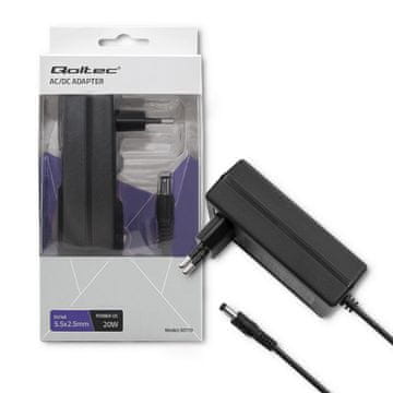 Qoltec Utični adapter za napajanje 20W | 5V | 4A | 5,5*2,5