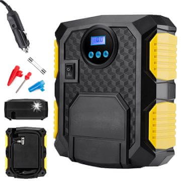 Verkgroup LCD 12V auto kompresor 10 bara 27L/min LED