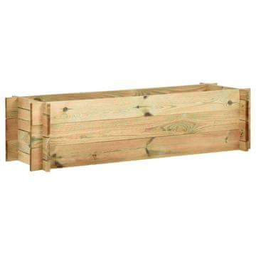 Vidaxl Vrtna kutija za pohranu, impregnirani borov drvo, 120 cm
