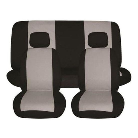 Harmony presvlake za sjedala, 6-dijelne, crno-sive