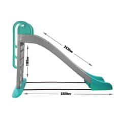 Doloni Tobogan s rukohvatom 243 cm Sivo-zelena