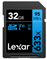 Lexar High-Performance SDHC memorijska kartica, 32 GB, 633x, UHS-I