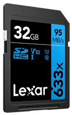 Lexar High-Performance SDHC memorijska kartica, 32 GB, 633x, UHS-I