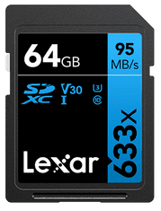 Lexar High-Performance SDHC memorijska kartica, 64 GB, 633x, UHS-I