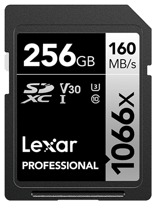 Lexar Professional 1066x SDXC memorijska kartica, 256 GB, UHS-I