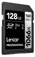 Lexar Professional 1066x SDXC memorijska kartica, 128 GB, UHS-I