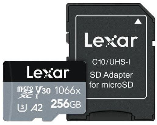 Lexar Professional 1066x microSDXC memorijska kartica, 256 GB, UHS-I + adapter