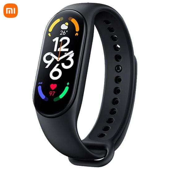 Xiaomi Mi Band 7 sportska pametna narukvica, Bluetooth 5.2, Android + iOS, 5ATM, crna