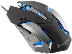 NGS GMX-100 gaming miš, LED, 1,4 m, USB, crni