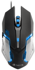 NGS GMX-100 gaming miš, LED, 1,4 m, USB, crni