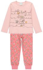 Boboli pamučna pidžama za djevojčice - sova 925040, roza, 98