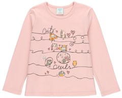 Boboli pamučna pidžama za djevojčice - sova 925040, roza, 92